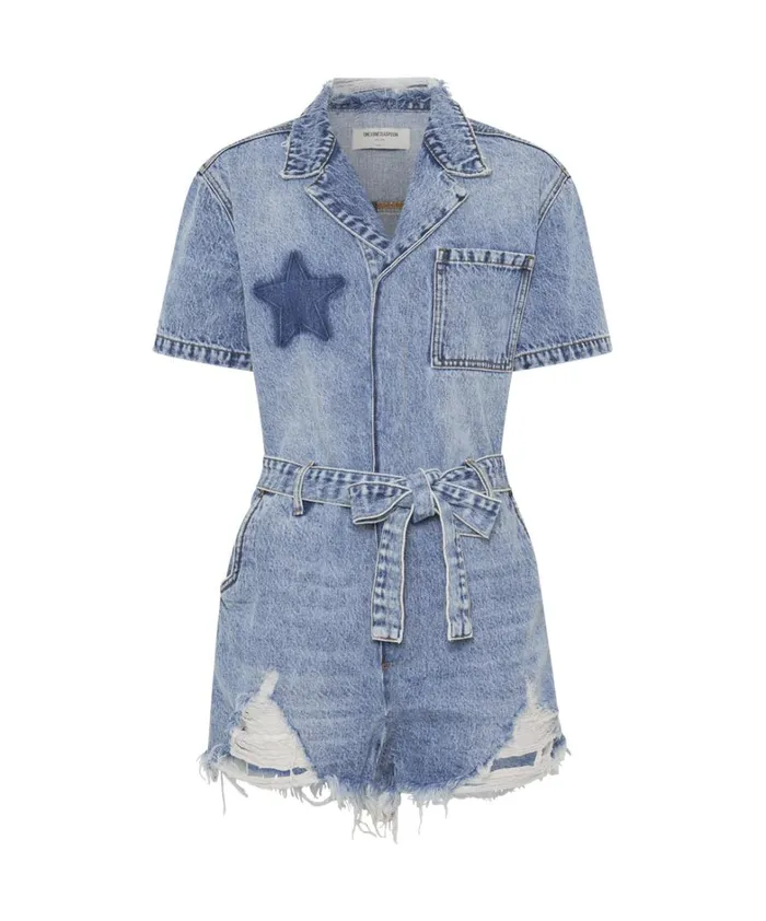 One Teaspoon Denim Jumpsuits HOLLYWOOD NIGHT MOVERS DENIM JUMPSUIT 8211 Women One Teaspoon Denim Jumpsuits HOLLYWOOD NIGHT MOVERS DENIM JUMPSUIT 8211 Women