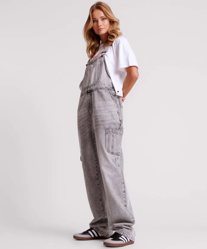 One Teaspoon Denim Jumpsuits SLATE ACID STANTON ST DENIM OVERALLS 8211 Women One Teaspoon Denim Jumpsuits SLATE ACID STANTON ST DENIM OVERALLS 8211 Women