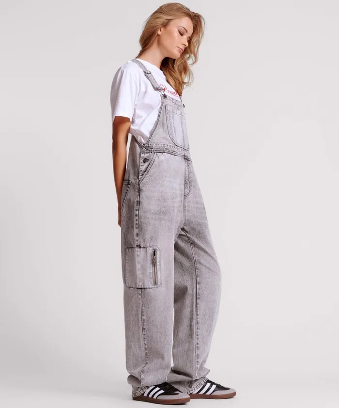One Teaspoon Denim Jumpsuits SLATE ACID STANTON ST DENIM OVERALLS 8211 Women One Teaspoon Denim Jumpsuits SLATE ACID STANTON ST DENIM OVERALLS 8211 Women