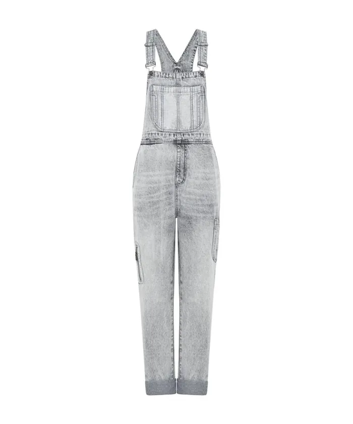 One Teaspoon Denim Jumpsuits SLATE ACID STANTON ST DENIM OVERALLS 8211 Women One Teaspoon Denim Jumpsuits SLATE ACID STANTON ST DENIM OVERALLS 8211 Women