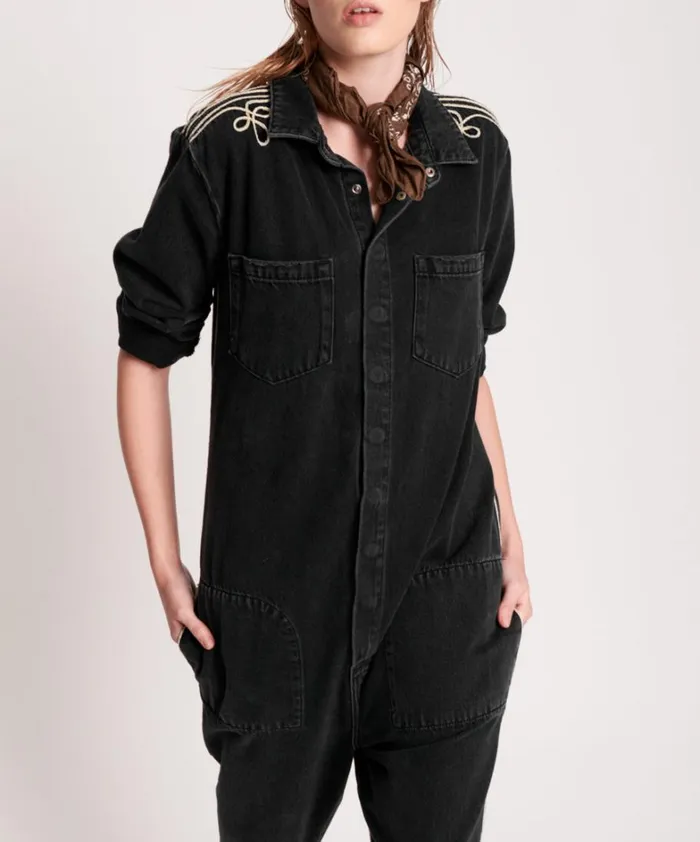 One Teaspoon Denim Jumpsuits WORN BLACK ROYALE PARADISE UTILITY JUMPSUIT 8211 Women One Teaspoon Denim Jumpsuits WORN BLACK ROYALE PARADISE UTILITY JUMPSUIT 8211 Women
