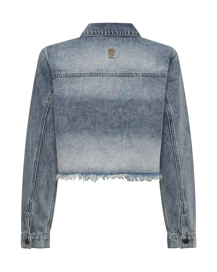 One Teaspoon Denim Tops BLUE BLOSSOM LONG SLEEVE DENIM BRAXTON TOP 8211 Women One Teaspoon Denim Tops BLUE BLOSSOM LONG SLEEVE DENIM BRAXTON TOP 8211 Women