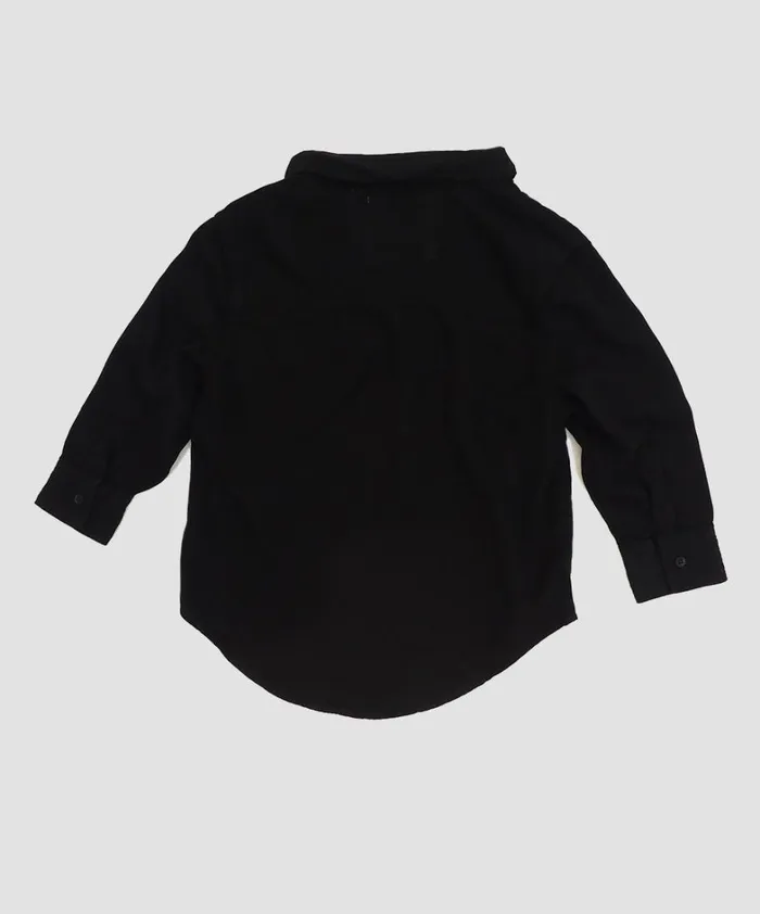 One Teaspoon Denim Tops KIDS BLACK SOHO TENCEL SHIRT 8211 WomenKids One Teaspoon Denim Tops KIDS BLACK SOHO TENCEL SHIRT 8211 WomenKids