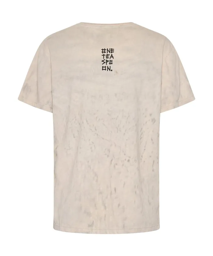 One Teaspoon Graphic Tees LOVE STAINED ORGANIC COTTON CREW TEE 8211 Women