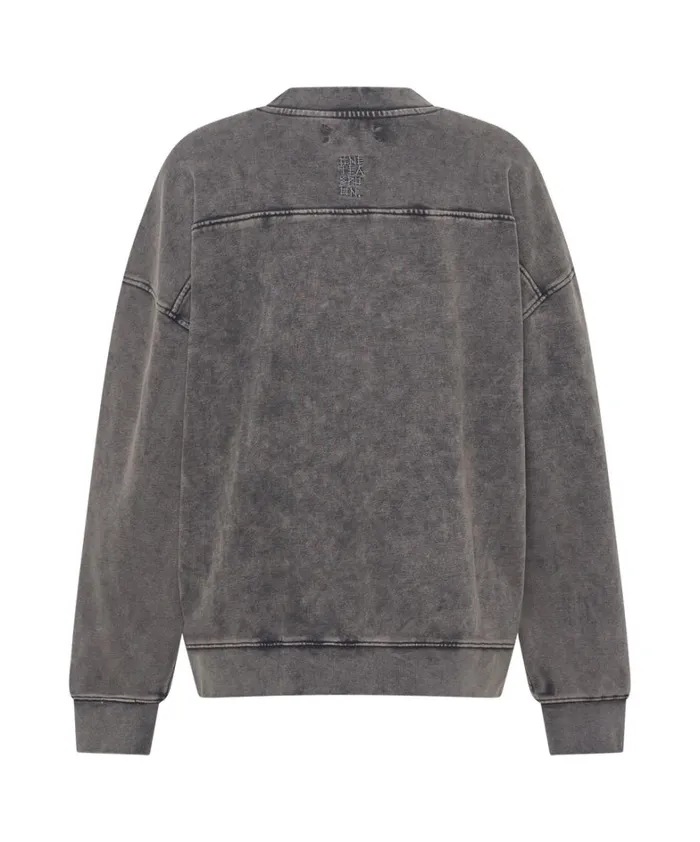 One Teaspoon Hoodies And Sweats CHARCOAL BOWER BIRD RETRO SWEATER 8211 Women One Teaspoon Hoodies And Sweats CHARCOAL BOWER BIRD RETRO SWEATER 8211 Women