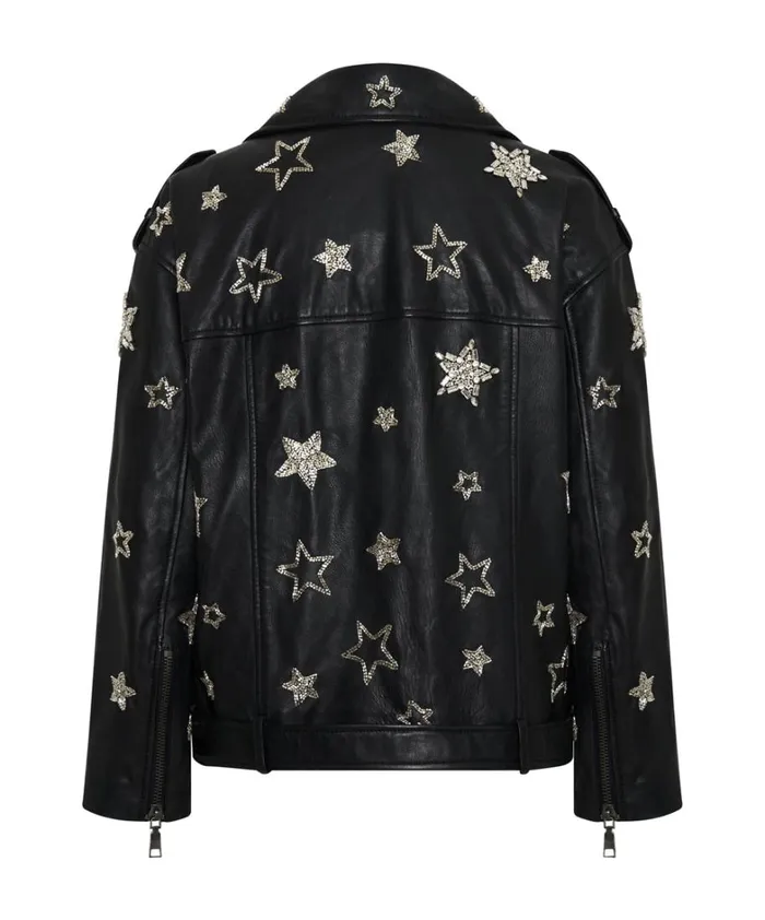 One Teaspoon Jackets ALL STAR HAND EMBELLISHED LEATHER JACKET 8211 Women
