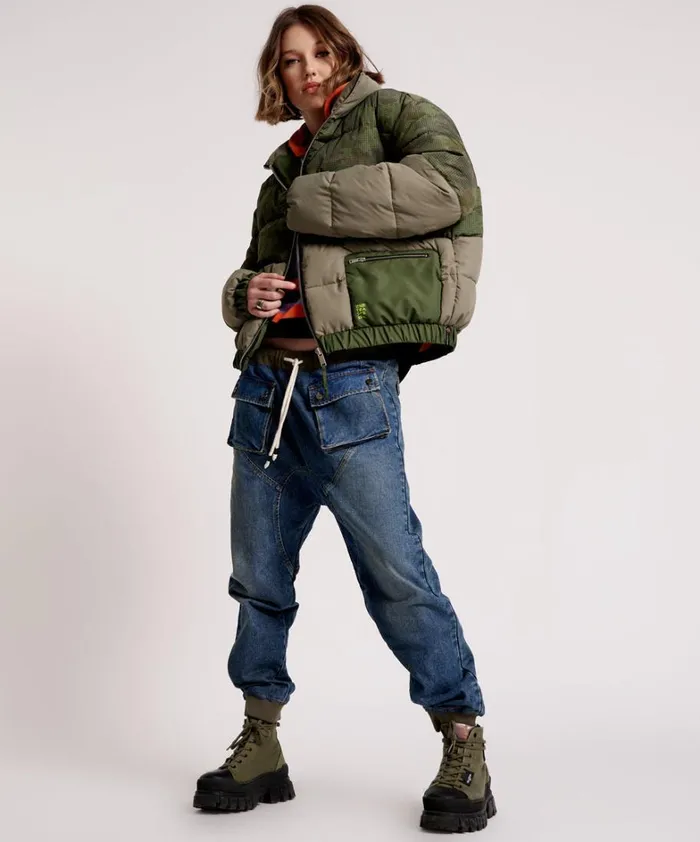 One Teaspoon Jackets DIRTEE LOVE CAMO PUFFA JACKET 8211 Women