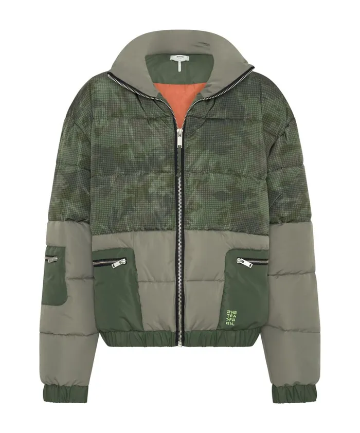 One Teaspoon Jackets DIRTEE LOVE CAMO PUFFA JACKET 8211 Women