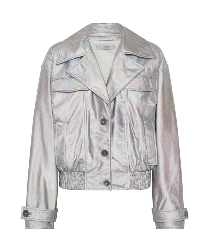 One Teaspoon Jackets REVENGE METALLIC LEATHER BOMBER JACKET 8211 Women One Teaspoon Jackets REVENGE METALLIC LEATHER BOMBER JACKET 8211 Women