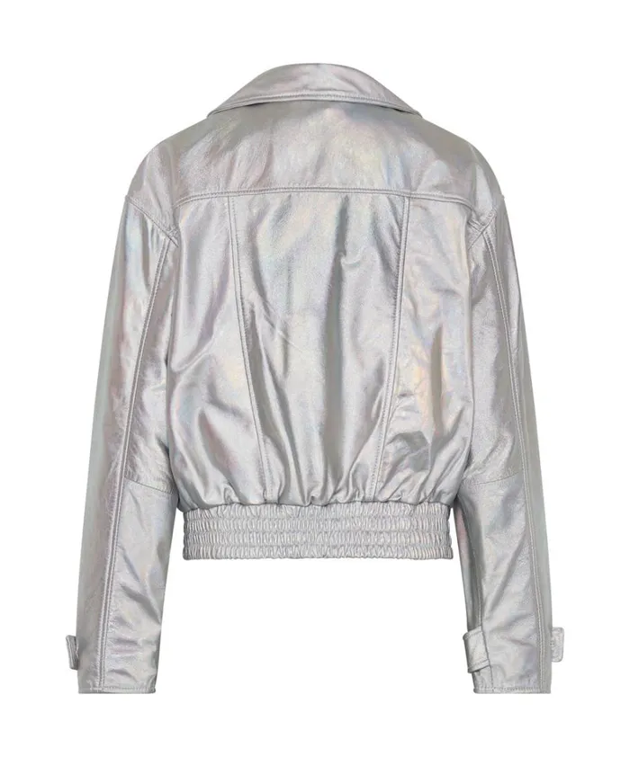 One Teaspoon Jackets REVENGE METALLIC LEATHER BOMBER JACKET 8211 Women One Teaspoon Jackets REVENGE METALLIC LEATHER BOMBER JACKET 8211 Women