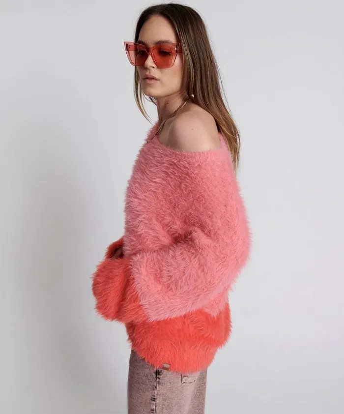 One Teaspoon Knitwear FLUFFY COLOUR BLOCK KNIT SWEATER 8211 Women One Teaspoon Knitwear FLUFFY COLOUR BLOCK KNIT SWEATER 8211 Women