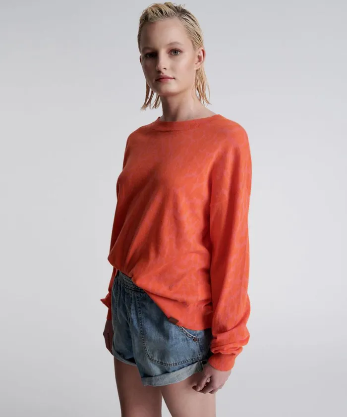 One Teaspoon Knitwear NEON LEOPARD KNIT SWEATER 8211 Women