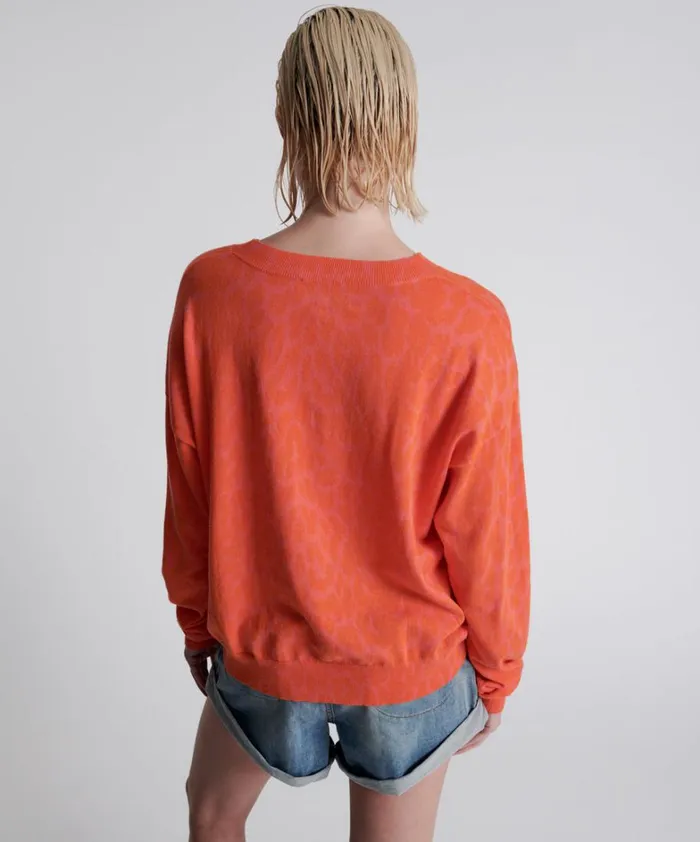 One Teaspoon Knitwear NEON LEOPARD KNIT SWEATER 8211 Women