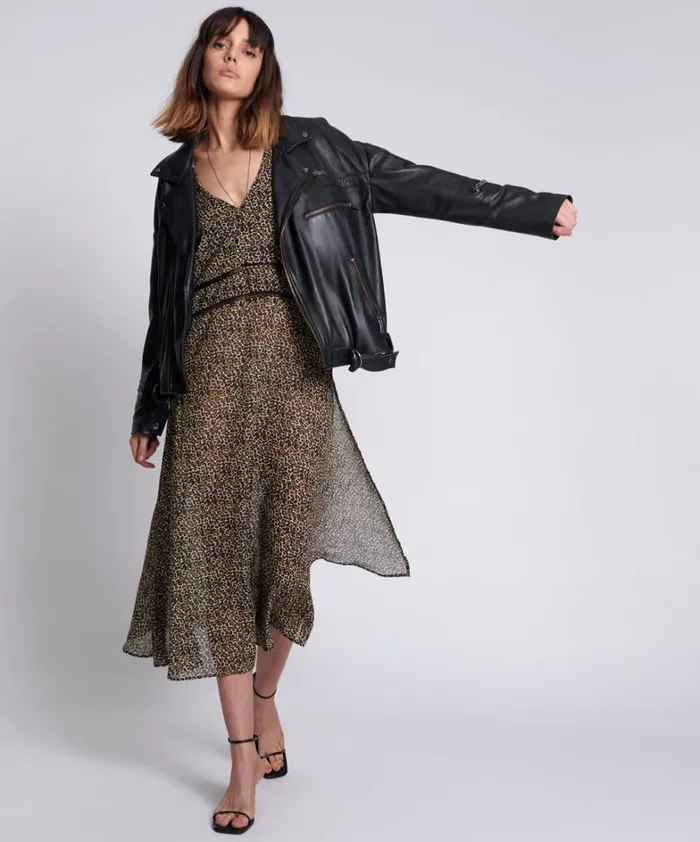 One Teaspoon Midi and Maxi Dresses ANIMAL NIGHT LOVER DRESS 8211 Women