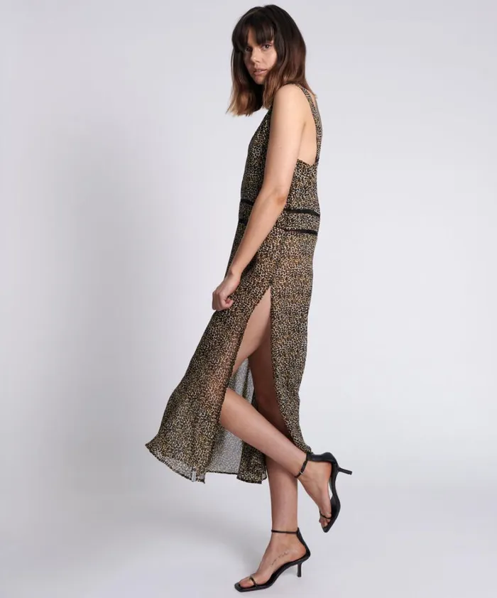 One Teaspoon Midi and Maxi Dresses ANIMAL NIGHT LOVER DRESS 8211 Women One Teaspoon Midi and Maxi Dresses ANIMAL NIGHT LOVER DRESS 8211 Women
