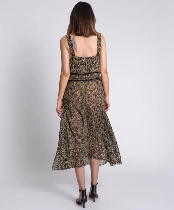 One Teaspoon Midi and Maxi Dresses ANIMAL NIGHT LOVER DRESS 8211 Women One Teaspoon Midi and Maxi Dresses ANIMAL NIGHT LOVER DRESS 8211 Women