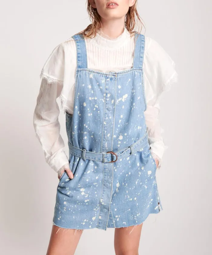 One Teaspoon Midi and Maxi Dresses ROYAL SALT DENIM PINI DRESS 8211 Women