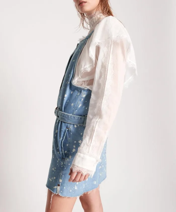 One Teaspoon Midi and Maxi Dresses ROYAL SALT DENIM PINI DRESS 8211 Women