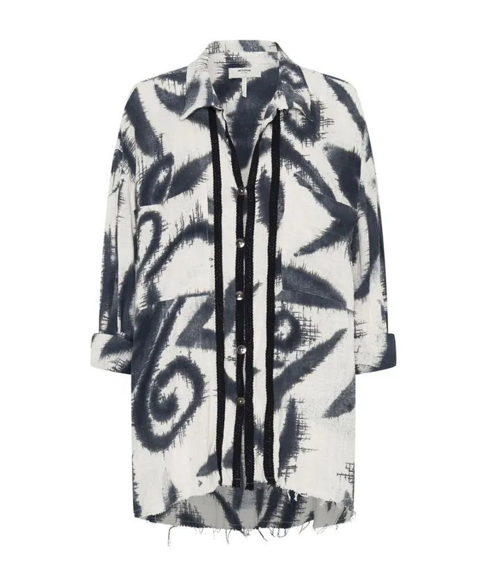 One Teaspoon Shirts RUNAWAY MUSLIN LONGLINE SHIRT 8211 Women One Teaspoon Shirts RUNAWAY MUSLIN LONGLINE SHIRT 8211 Women