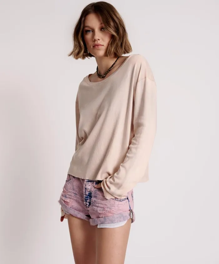 One Teaspoon Tees and Tanks AXEL BOYFRIEND LONG SLEEVE TEE 8211 Women