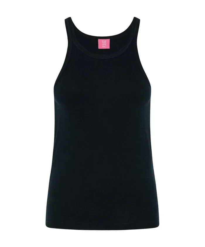 One Teaspoon Tees and Tanks BLACK ONE TEASPOON BASIC SINGLET 8211 Women