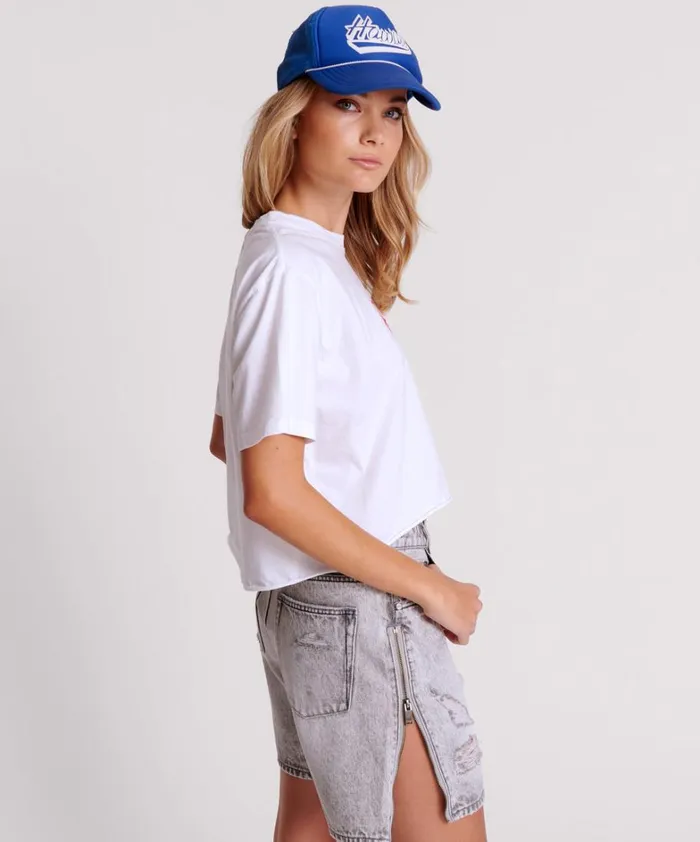 One Teaspoon Tees and Tanks HOWDY BOXY CROP TEE 8211 Women One Teaspoon Tees and Tanks HOWDY BOXY CROP TEE 8211 Women