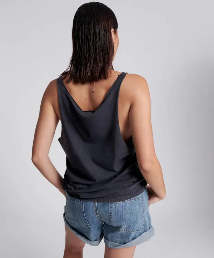 One Teaspoon Tees and Tanks LIGHTNING BOLT ORGANIC BARELY THERE TANK 8211 Women