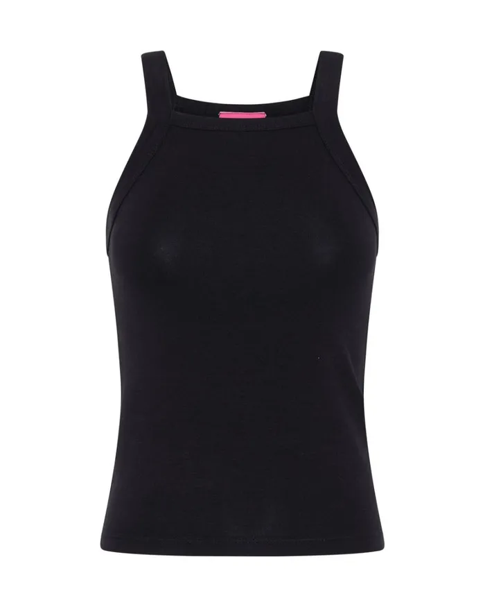 One Teaspoon Tees and Tanks MIAMI BAMBOO LOGO TANK BLACK 8211 Women