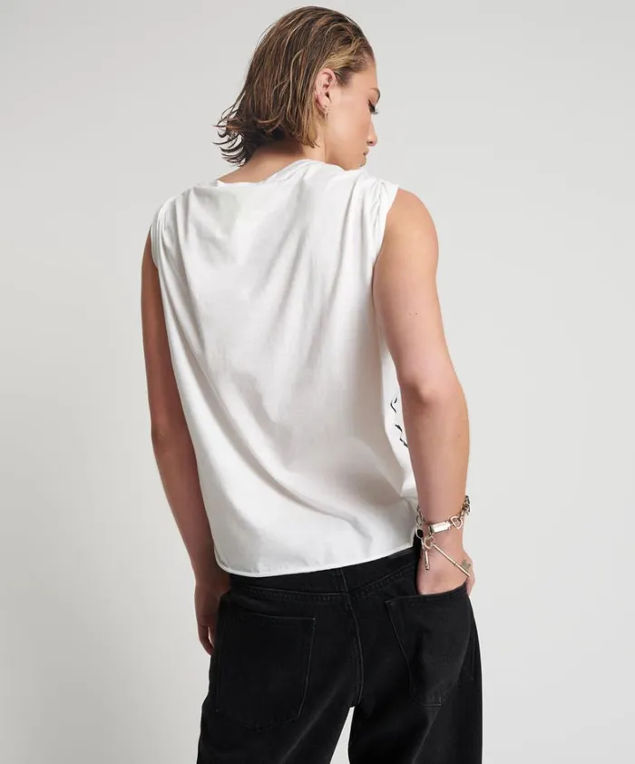 One Teaspoon Tees and Tanks NUIT NOIRE ORGANIC DEEP V CUT OUT TEE 8211 Women One Teaspoon Tees and Tanks NUIT NOIRE ORGANIC DEEP V CUT OUT TEE 8211 Women