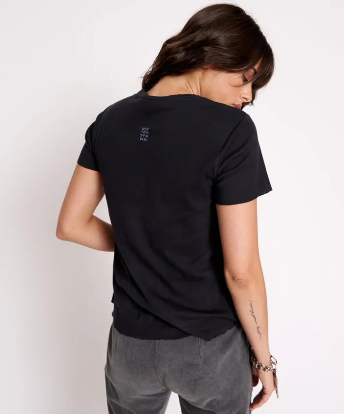 One Teaspoon Tees and Tanks ONE TEASPOON CLASSIC CREW NECK TEE 8211 Women