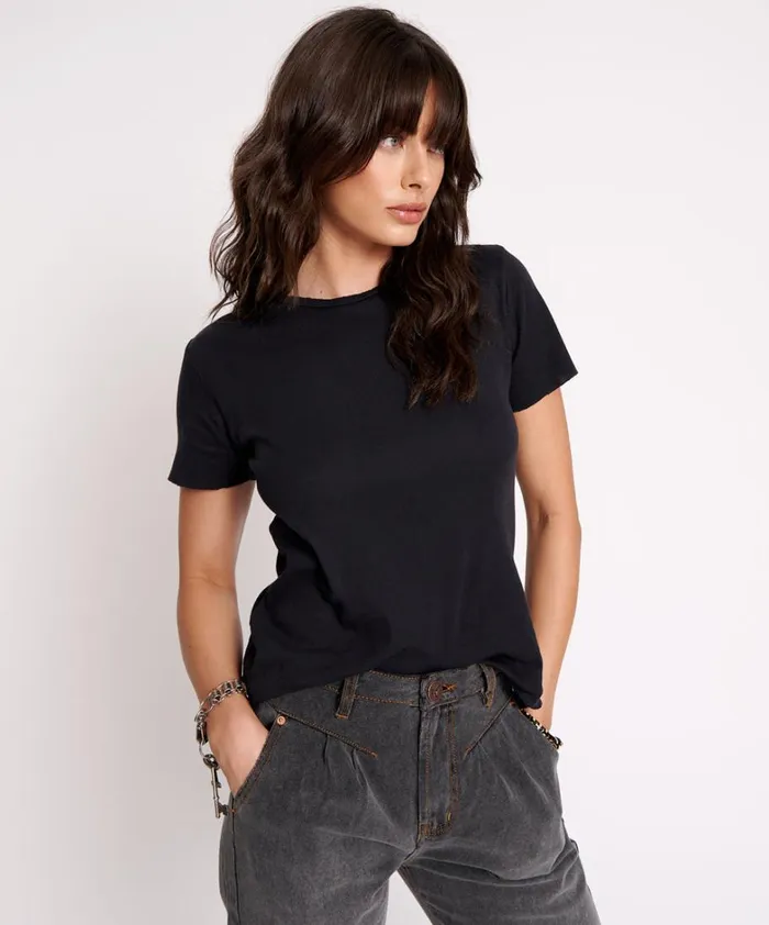 One Teaspoon Tees and Tanks ONE TEASPOON CLASSIC CREW NECK TEE 8211 Women