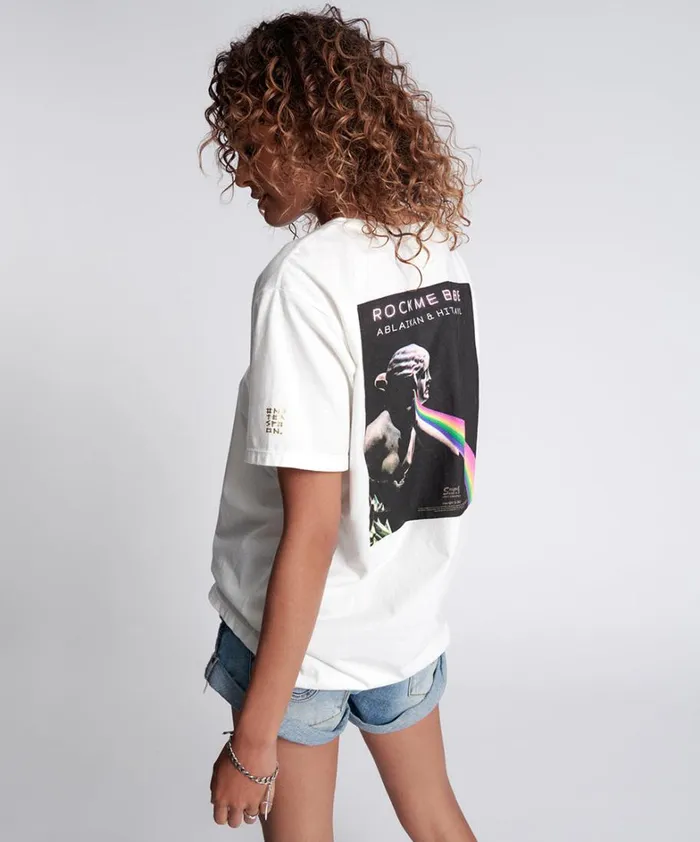 One Teaspoon Tees and Tanks ROCK ME BABE SOS UNISEX TEE 8211 Women