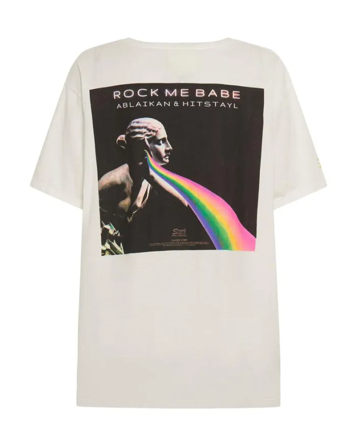 One Teaspoon Tees and Tanks ROCK ME BABE SOS UNISEX TEE 8211 Women