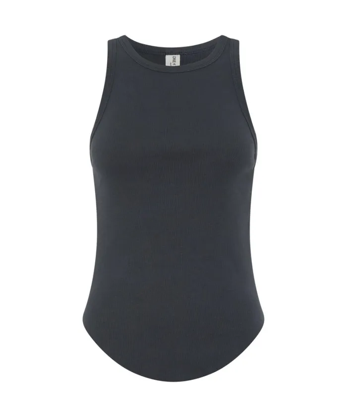 One Teaspoon Tops DISTRESSED RAMONE RIB TANK 8211 Women One Teaspoon Tops DISTRESSED RAMONE RIB TANK 8211 Women