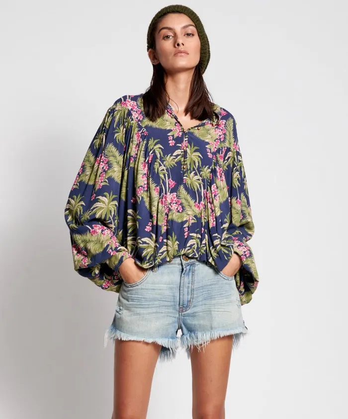 One Teaspoon Tops HAWAIIAN LITTLE LIES TOP 8211 Women