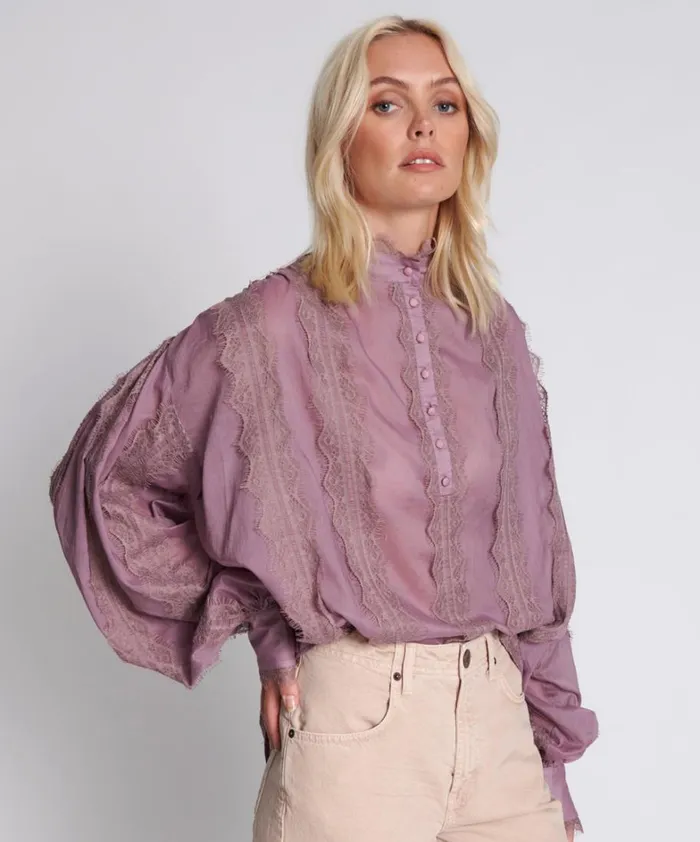 One Teaspoon Tops PURPLE SMOKE ETERNAL SPIRIT TOP 8211 Women