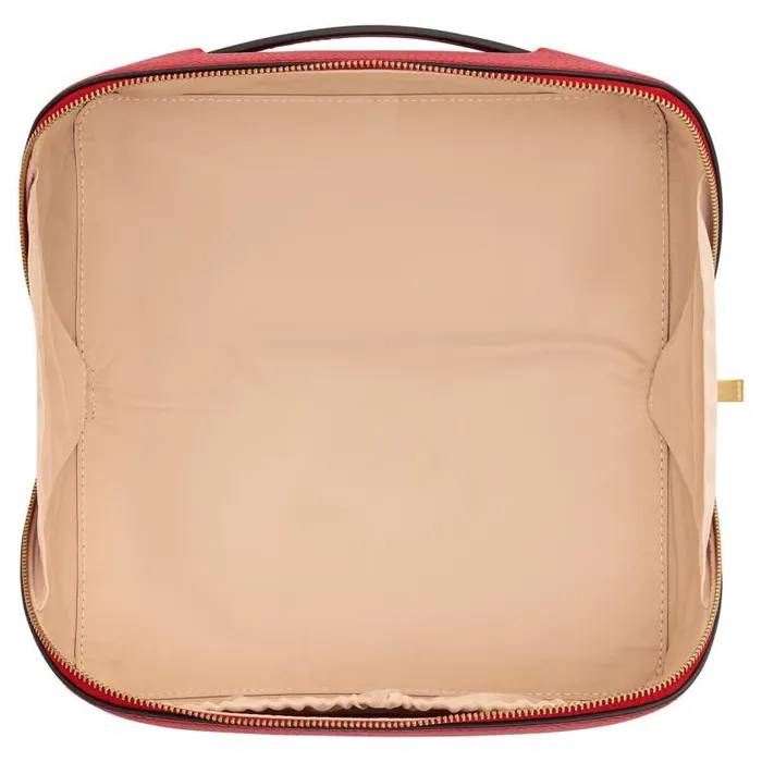 Oroton Beauty Cases Accessories Fife Large Beauty Case Dark Poppy