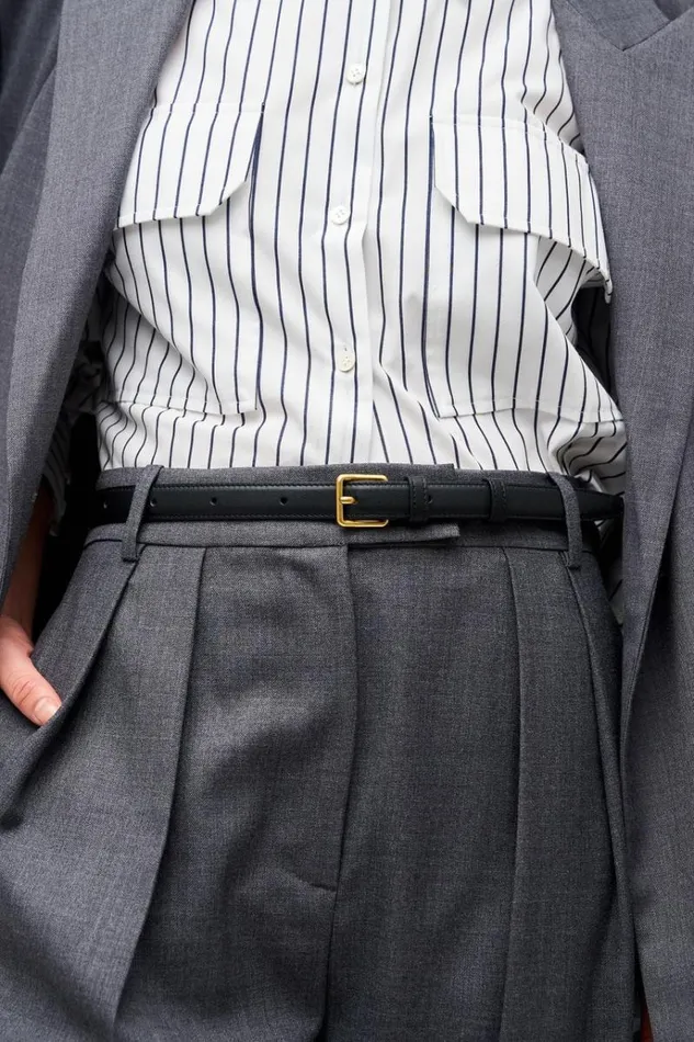Oroton Belts Accessories Florence 20mm Belt Black