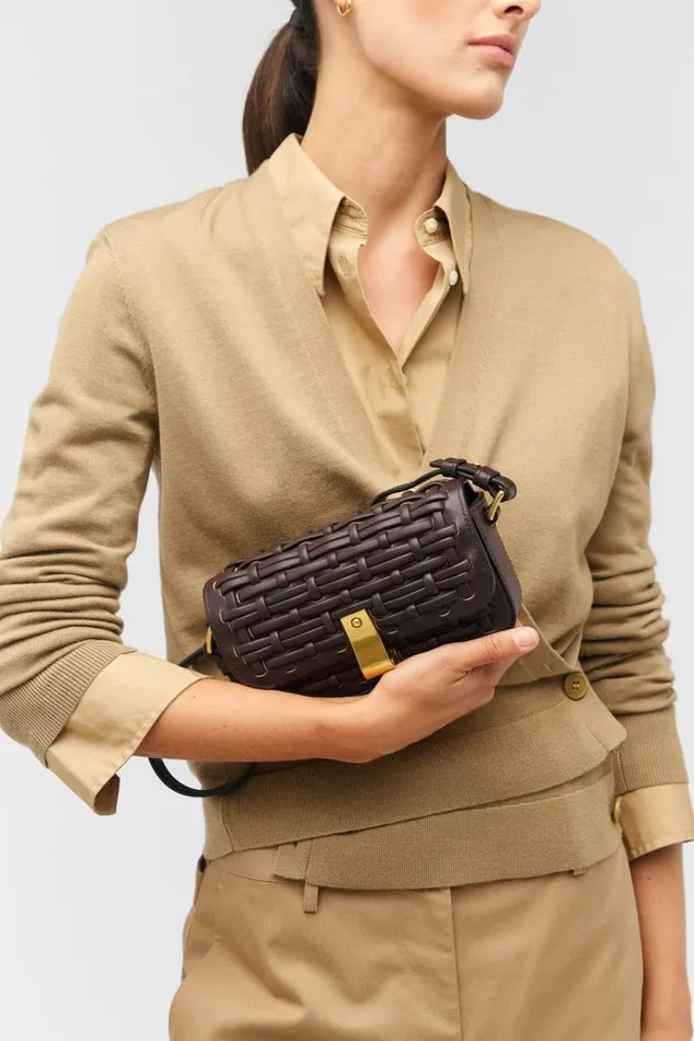 Oroton Crossbody Women Etta Collectable Crossbody Mahogany