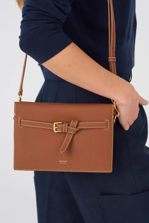 Oroton Crossbody Women Margot Crossbody Whiskey
