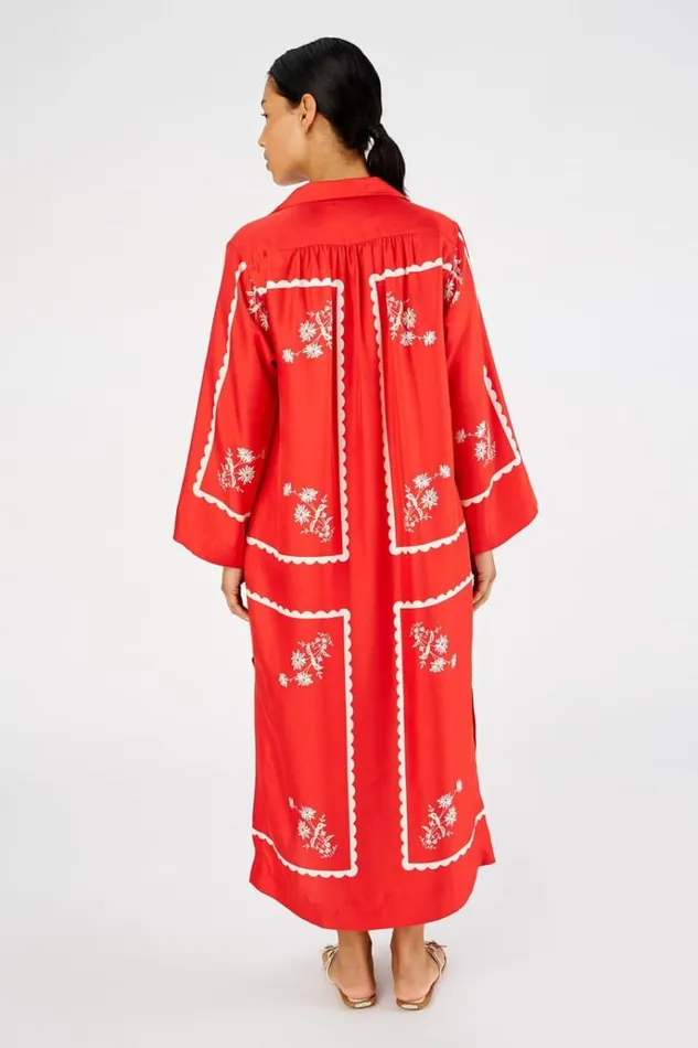 Oroton Dresses Women Daisy Print Dress Poppy