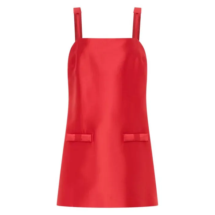 Oroton Dresses Women Satin Mini Dress Poppy