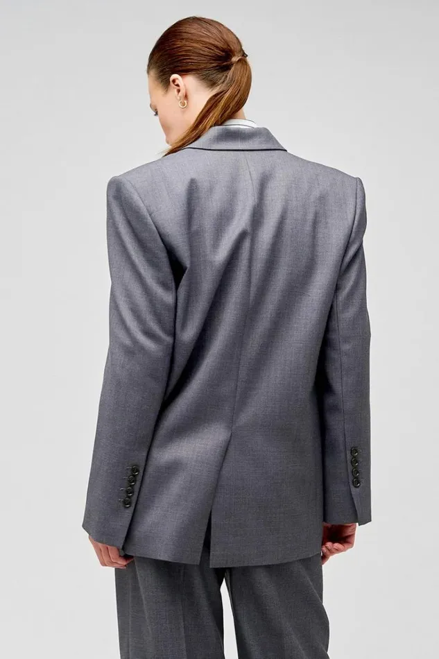 Oroton Jackets and Outerwear Women Man Style Blazer Dark Ash