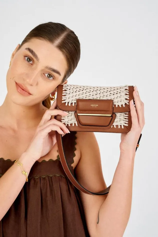 Oroton Mini Bags Women Dahlia Collectable Mini Day Bag Amber