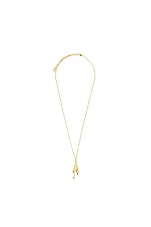 Oroton Necklaces Jewellery Lilium Pendant Shiny Gold