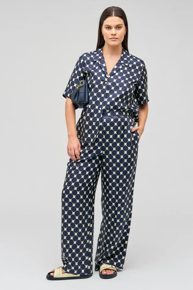 Oroton Pants Women Penny Flower Pant North Sea