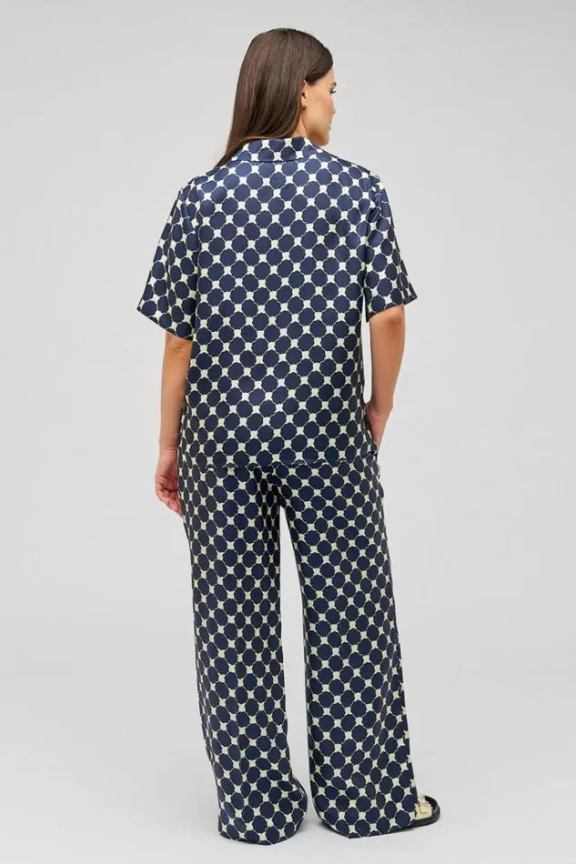 Oroton Pants Women Penny Flower Pant North Sea