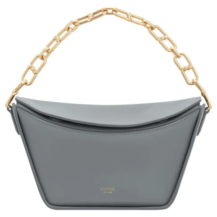 Oroton Shoulder Women Fable Small Day Bag Grey Flannel