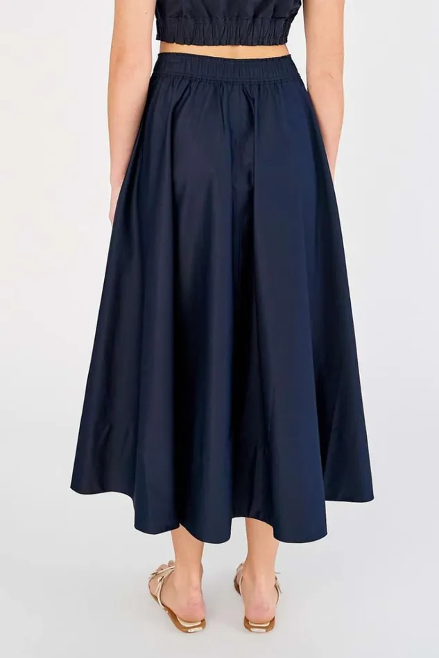 Oroton Skirts Women Zip Utility Midi Skirt North Sea