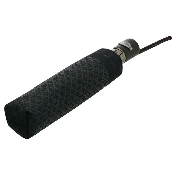 Oroton Umbrellas Accessories Logo Small Umbrella Blackblack
